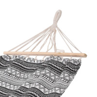 Гамак одноместный PROGARDEN 200 x 80 см – черно-белый.