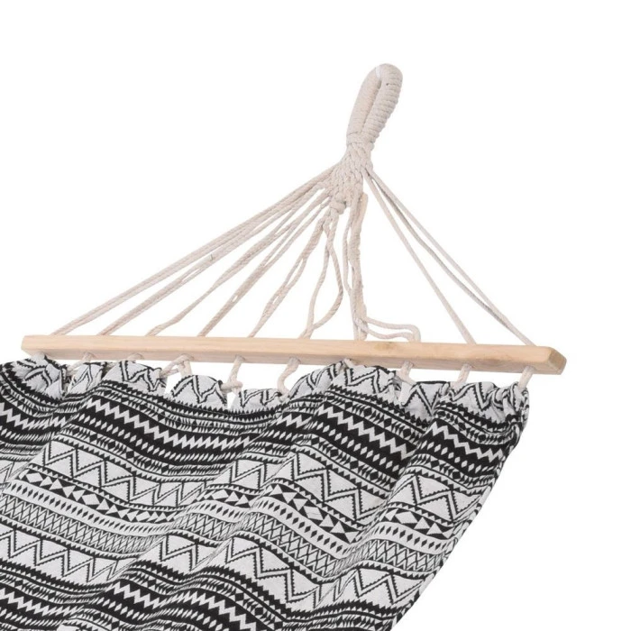 Гамак одноместный PROGARDEN 200 x 80 см – черно-белый.