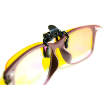 Полярізаційна накладка на окуляри, жовта