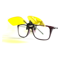 Полярізаційна накладка на окуляри, жовта