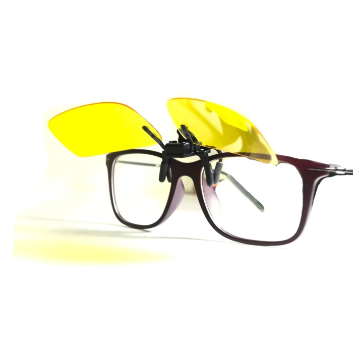 Полярізаційна накладка на окуляри, жовта