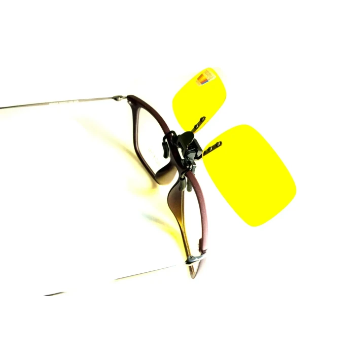 Полярізаційна накладка на окуляри, жовта