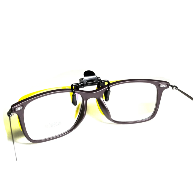 Полярізаційна накладка на окуляри, жовта