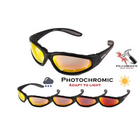 Окуляри захисні фотохромні Global Vision Hercules-1 PLUS Photochromic Anti-Fog, червоні