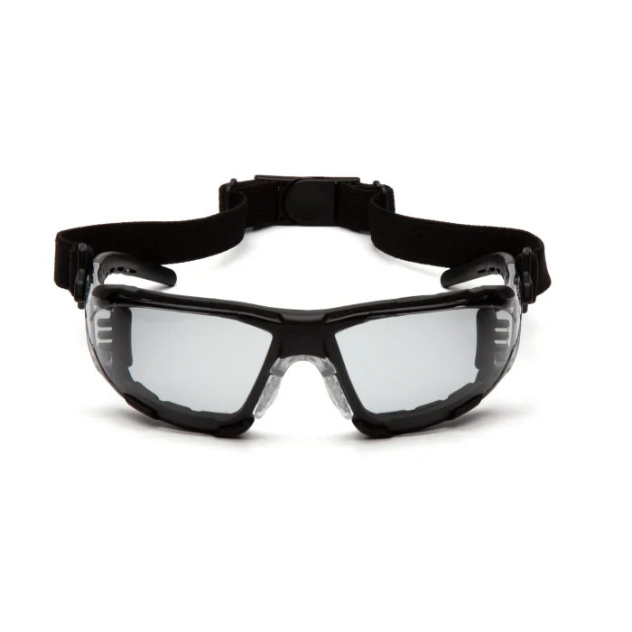 Окуляри захисні з ущільнювачем Pyramex Fyxate H2MAX Anti-Fog, світло-сірі