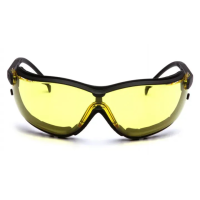Окуляри захисні з ущільнювачем Pyramex V2G+RX Anti-Fog, жовті з діоптрійною вставкою