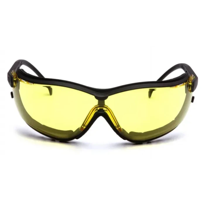 Окуляри захисні з ущільнювачем Pyramex V2G+RX Anti-Fog, жовті з діоптрійною вставкою