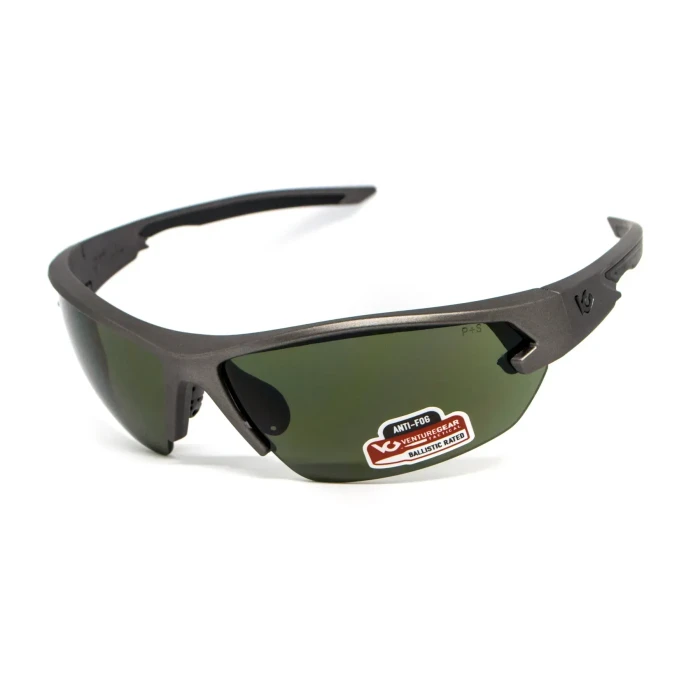 Очки защитные Venture Gear Tactical Semtex 2.0 Gun Metal Anti-Fog, темно-зеленые