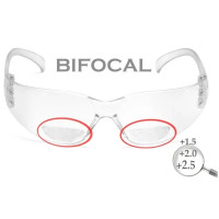 Окуляри захисні біфокальні Pyramex Intruder Bifocal (+2.0), прозорі
