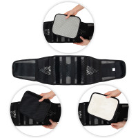 Поясничный пояс с самонагреванием inSPORTline Avochi - черный/М