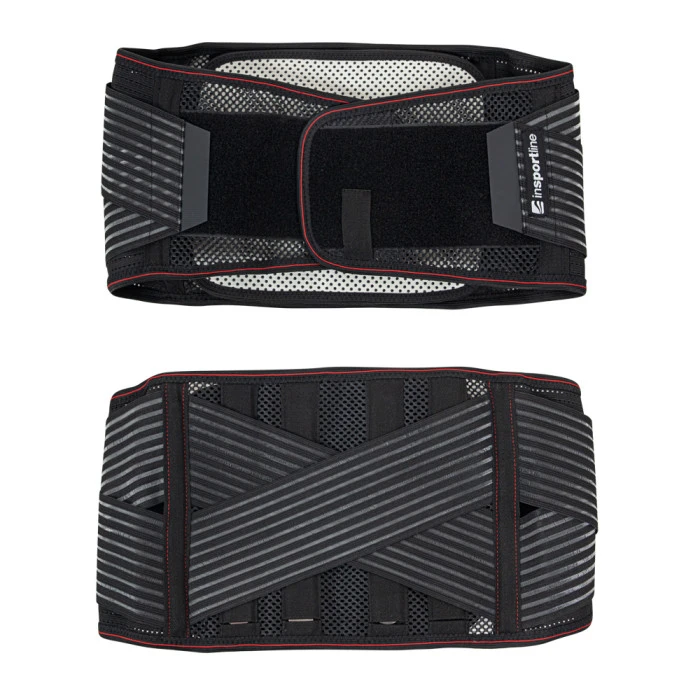 Поперековий пояс з самонагріванням inSPORTline Avochi - чорний/М