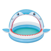 Басейн надувний дитячий Sharktastic Bestway 53157 163x127x92 см