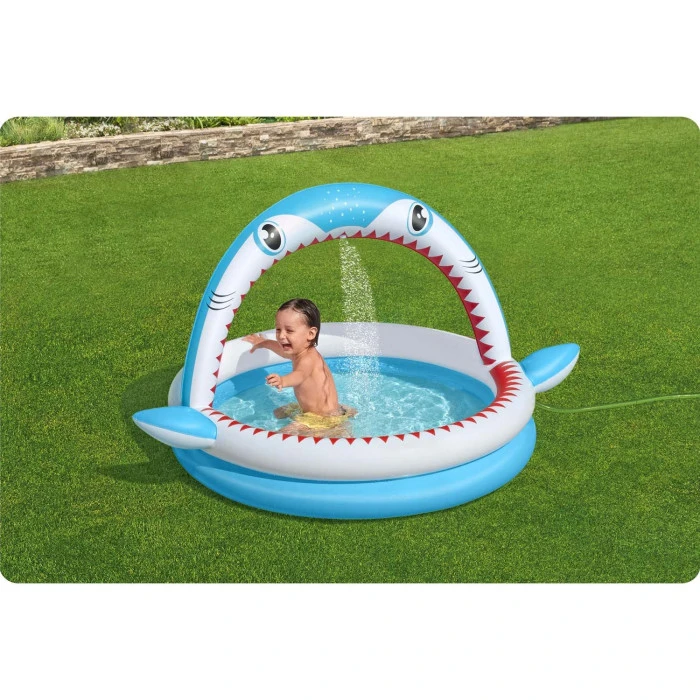 Бассейн надувной детский Sharktastic Bestway 53157 163x127x92 см