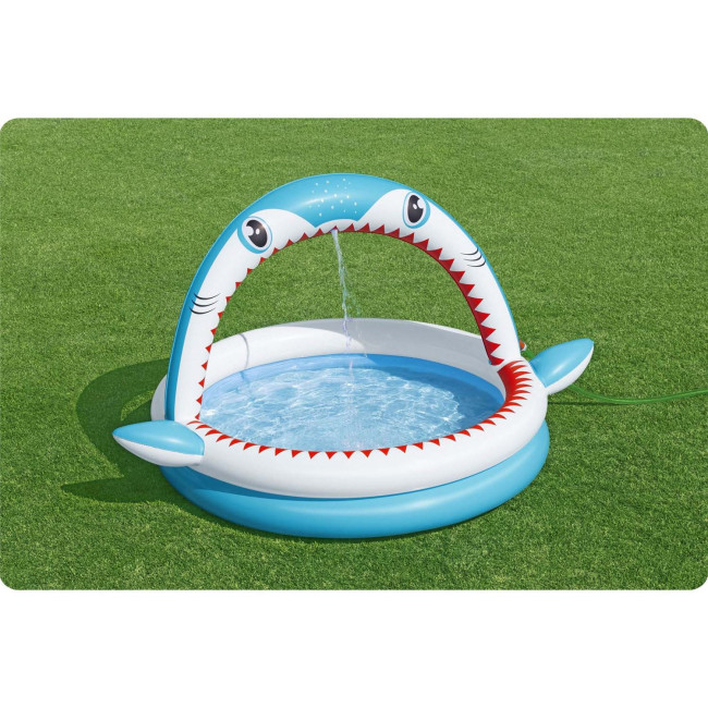 Бассейн надувной детский Sharktastic Bestway 53157 163x127x92 см