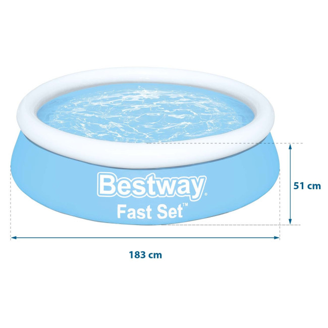 Бассейн надувной детский Bestway 57392 183x51 см