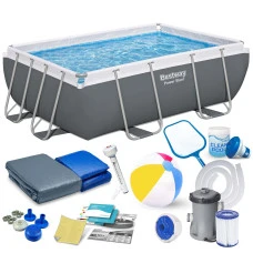 Басейн каркасний прямокутний 16в1 Bestway 56629N, 282 x 196 x 84 см