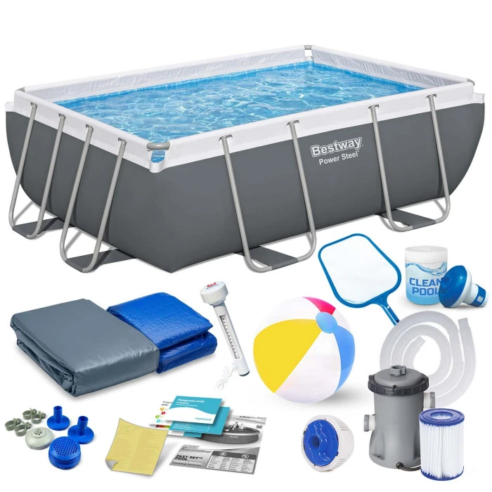 Басейн каркасний прямокутний 16в1 Bestway 56629N, 282 x 196 x 84 см