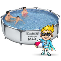 Каркасный бассейн 17в1 Bestway 56408, 305 x 76 см