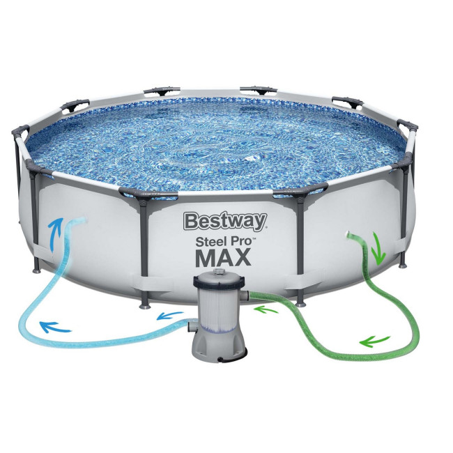 Каркасный бассейн 17в1 Bestway 56408, 305 x 76 см