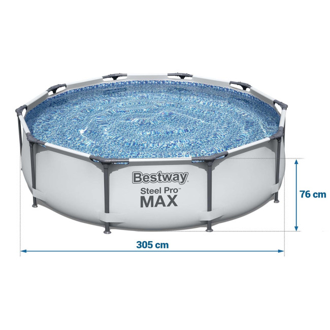 Каркасный бассейн 17в1 Bestway 56408, 305 x 76 см