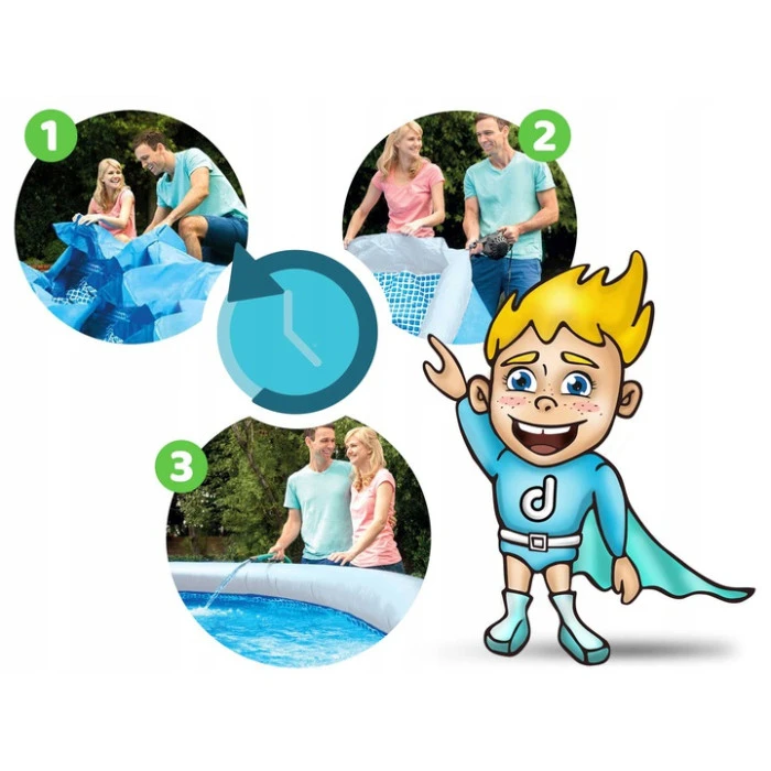 Бассейн надувной 11в1 Bestway 57372, 457 см