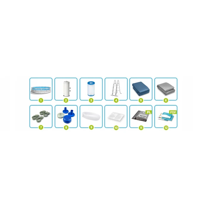 Бассейн каркасный 12в1 Intex 26722 427 х 107 см