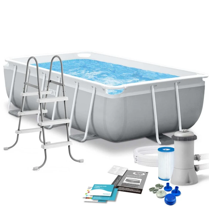 Басейн каркасний прямокутний 10в1 INTEX 26784, 300 x 175 x 80 см