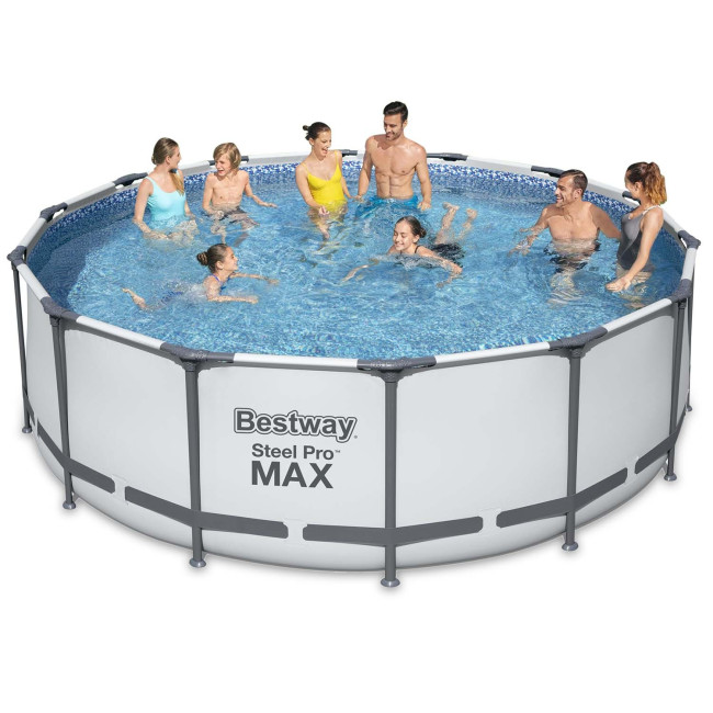 Каркасный бассейн 18в1 Bestway 56438, 457 x 122 см + машина для создания пузырей