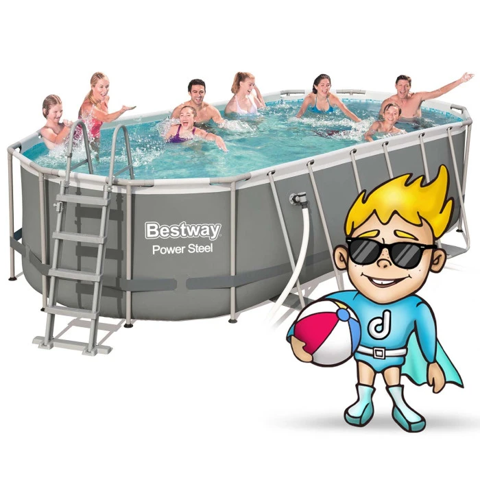 Басейн каркасний овальний 12в1 Bestway 56710, 549 x 274 x 122 см