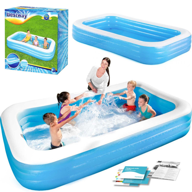 Басейн надувний дитячий Bestway 54009 305x183x56 см