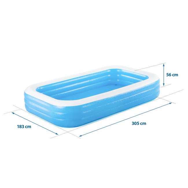 Басейн надувний дитячий Bestway 54009 305x183x56 см