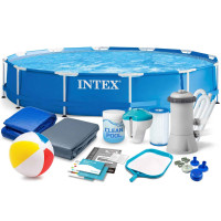 Бассейн каркасный 16в1 INTEX 28212, 366 x 76 см, синий