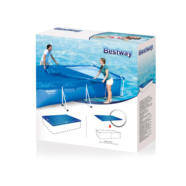 Накрытие для каркасного бассейна Bestway 58107 400 x 211 см