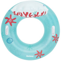 Круг надувной со спинкой Bestway 43730 Кораллы, 107 x 113 см