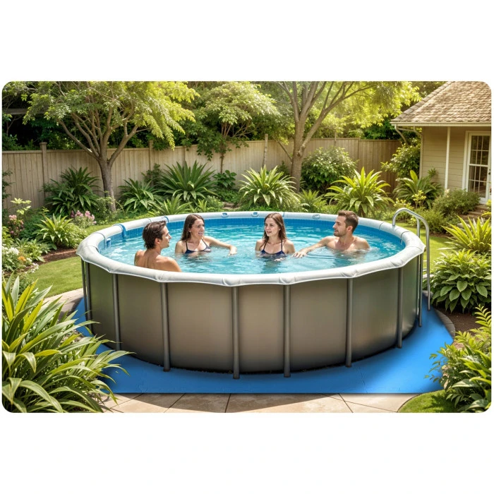 Коврик-пазл для бассейна Dmuchane 650 000 50 х 50 см 8 шт.