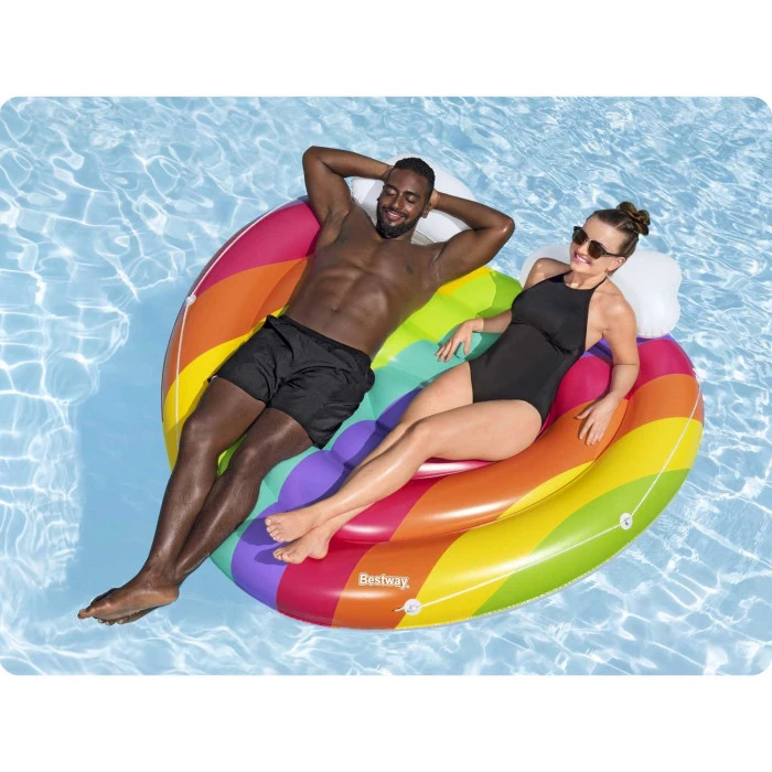 Плот надувной для плавания Bestway 43722 Цветные мечты, 164 х 148 см