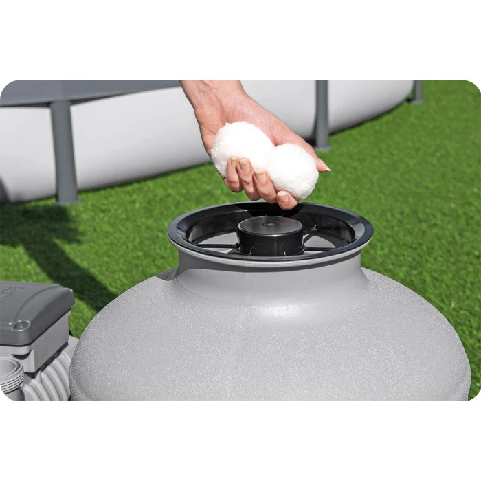 Насос з піщаним фільтром Bestway 58486 11355 л/год + фільтруючі кульки