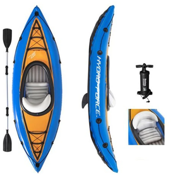 Надувной одноместный каяк HYDRO-FORCE Cove Champion, 275 х 81 х 45 см
