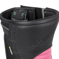 Женские кожаные мотобрюшки W-TEC Beckie W-5036 - черно-розовый / 37