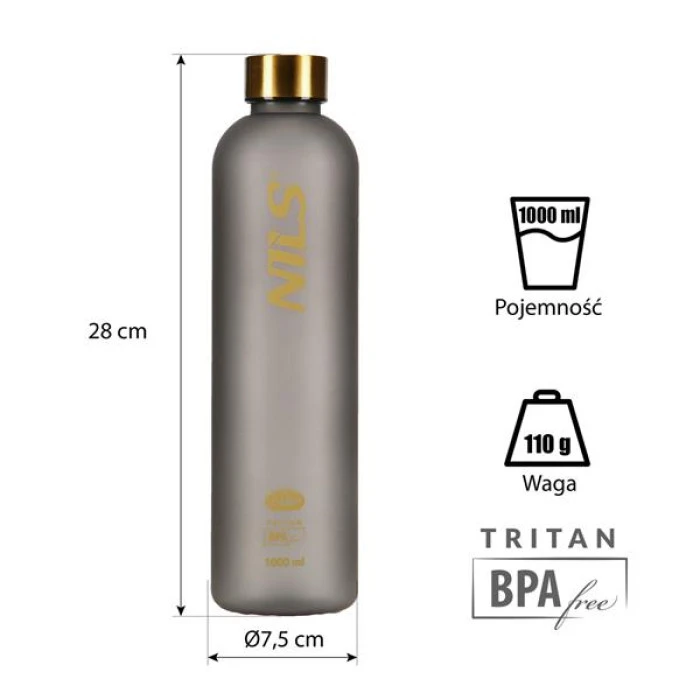 Трехтановая бутылка NILS CAMP NCD61 серая