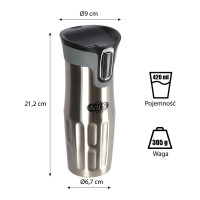 Термочашка NILS CAMP NCC06 420 мл, срібна