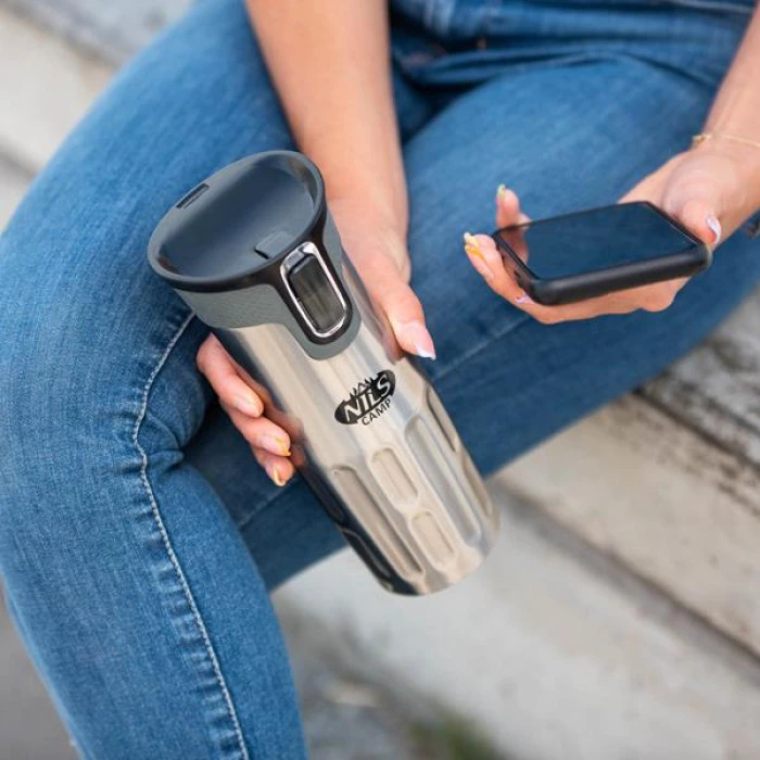 Термочашка NILS CAMP NCC06 420 мл серебряная