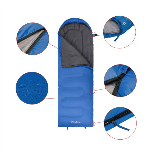 Спальный мешок KingCamp Oasis 250 – синий
