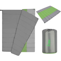 Двухместный спальный мешок NILS CAMP NC2011 серо-зеленый