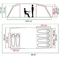 Туристическая палатка Coleman Mackenzie Blackout 6