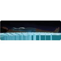 Матрас надувной Intex 64758 191х137 см, черно-синий.