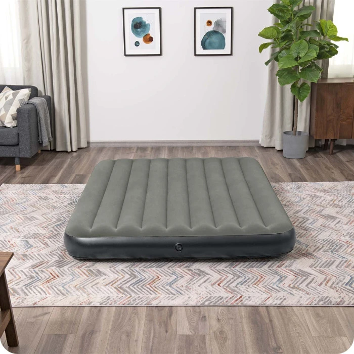 Матрас надувной Bestway 6713N 203x152 см, черно-серый.