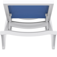 Шезлонг Siesta Pacific, бело-голубой