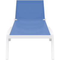 Шезлонг Siesta Pacific, бело-голубой