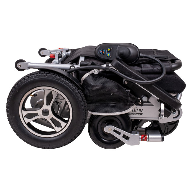 Электрическая инвалидная коляска inSPORTline Hawkie Evo с регулируемой спинкой 700W